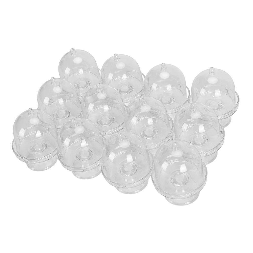 12pcs With Dome Cover Small Cake Display Stand Mini Size Cake Plate With Lid Dessert Tray  Tea Party