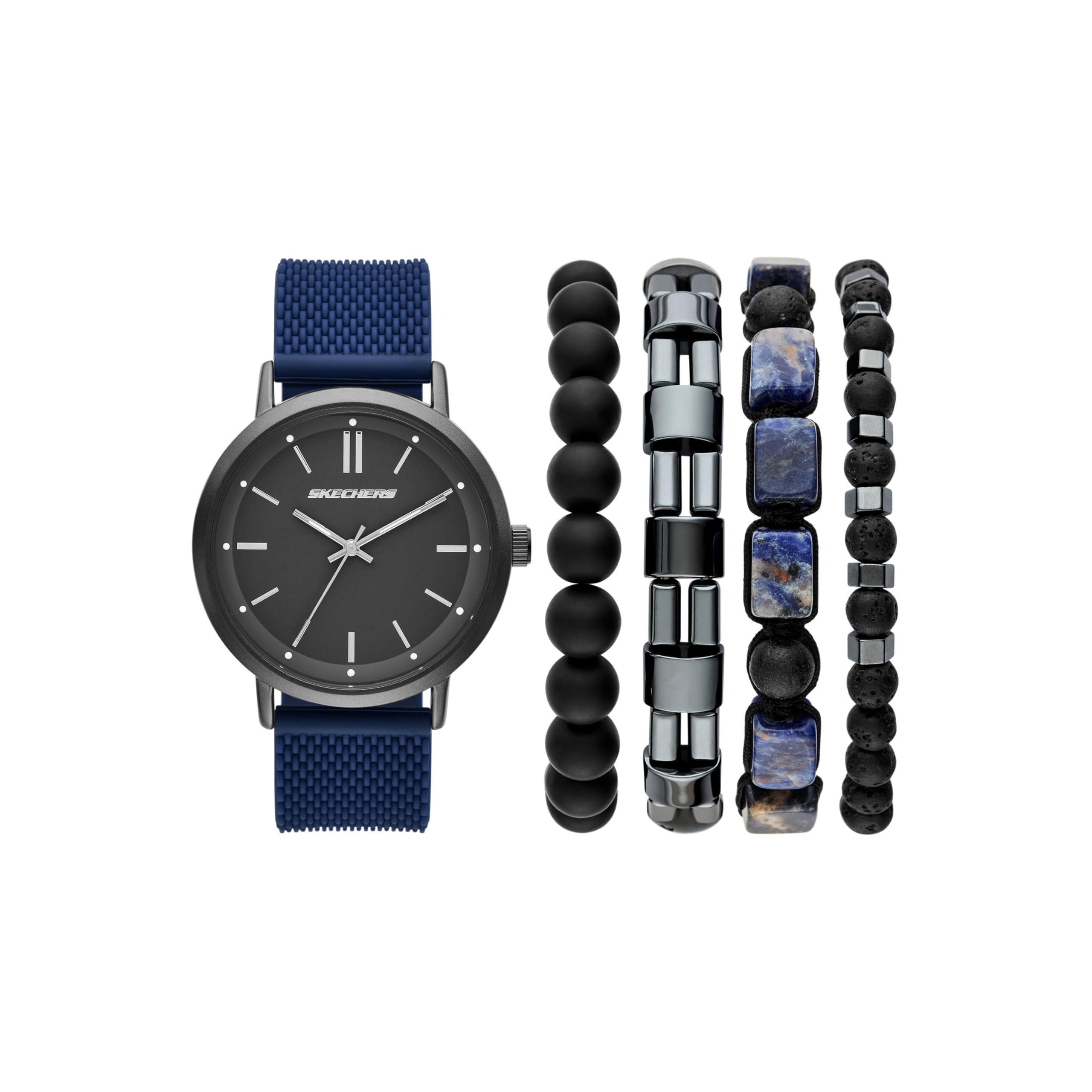 Skechers Analog Silicone Watch SR9123 Men s синий