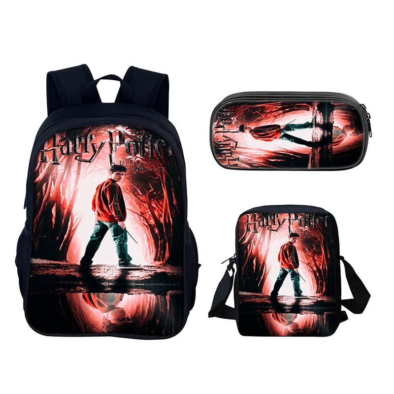 Harry Potter Rucksack für Schule und Reisen aus Nylonmaterial mit 20 l Fassungsvermögen für Schüler und Jugendliche
