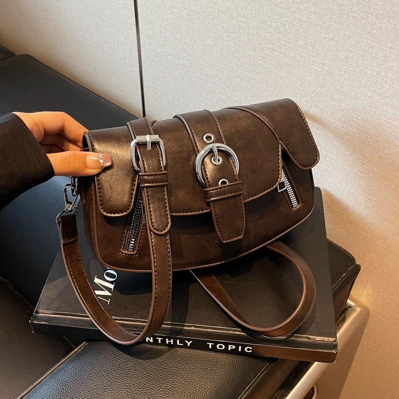 Geantă retro high-end pentru femei 2024, noua tendință, geantă de umăr, design de nișă, geantă casual pentru femei