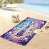 Galaxy Katzen Print Strandtuch, Großes Weiches Schnelltrocknendes Handtuch für Strand Camping Schwimmen