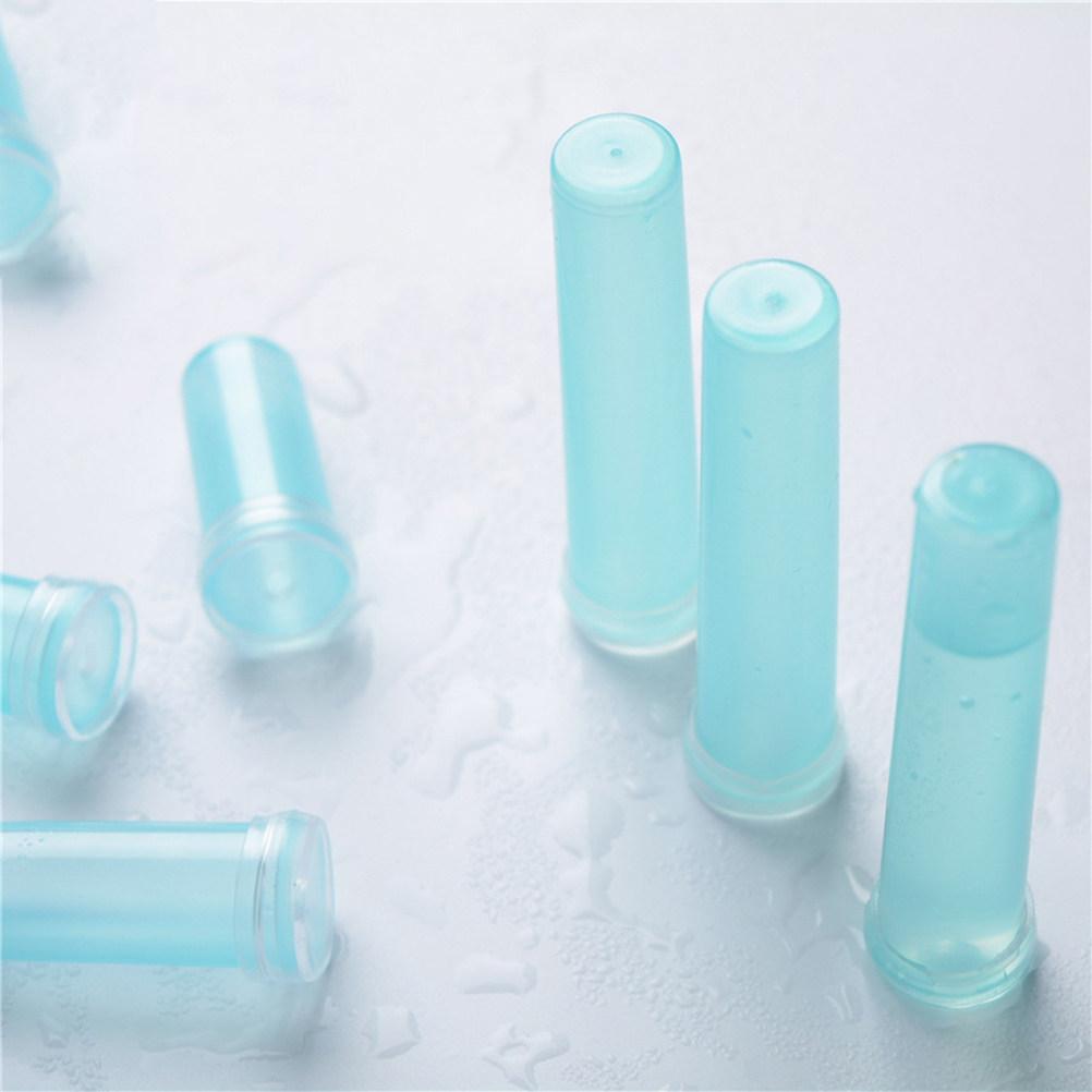 20Pcs Fresh Floral Water Tubes Leak Proof Preservation Tubes with Rubber Caps Perfect for Flower Shop Supplies 7.2x1.8cm Sky