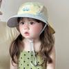 Quick-dry Cartoon Bucket Hat Car Children's Fisherman Hat Soft Summer Kid Sun Hat  Summer