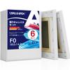 AUREUO Blend Stretched Canvas F0 X 6 Sheets Medium Suitable for and Acrylic Paintings Ideal for Modern and Pop Art Cotton-Synthetic (18.0cm 18.0cm), -