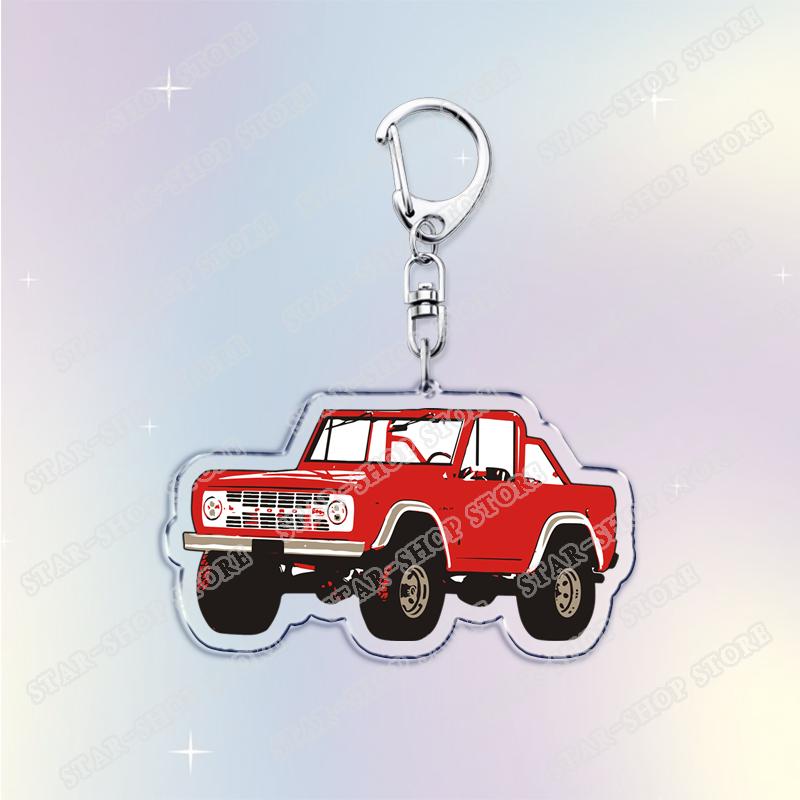 Vintage Classic Old Truck Keychains for Accessories Jewelry Retro Vector Car Keyrings Fans Friends Gifts