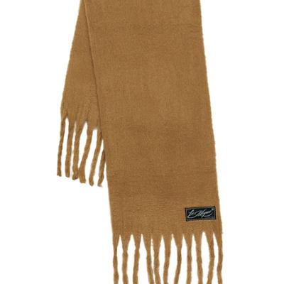LIE MEQUE Cloud Muffler Brown