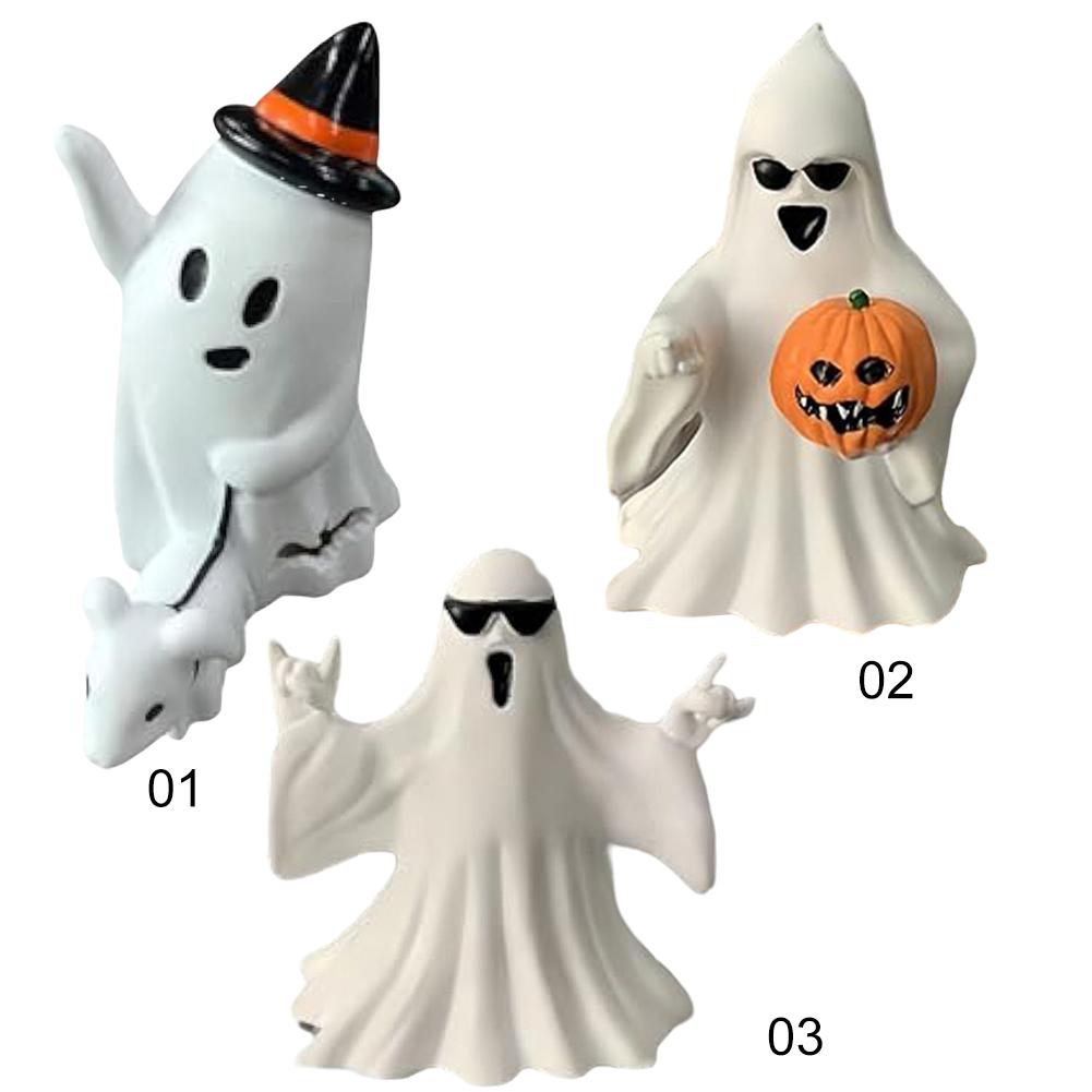 Halloween Ghost Figurine Cute Ghost Figurine Small Ghost Decor for Halloween Decorations Home Decor