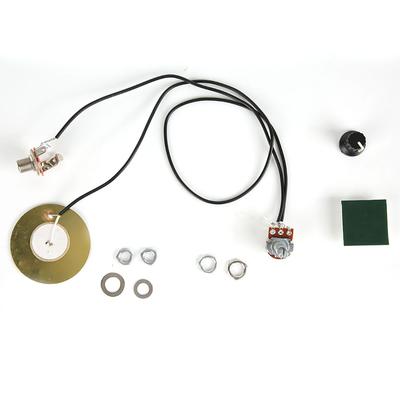 Gitarren-Piezo-Wandler-Tonabnehmer für Gitarre, Violine, Ukulele, Mandoline, Banjo, Schwarz