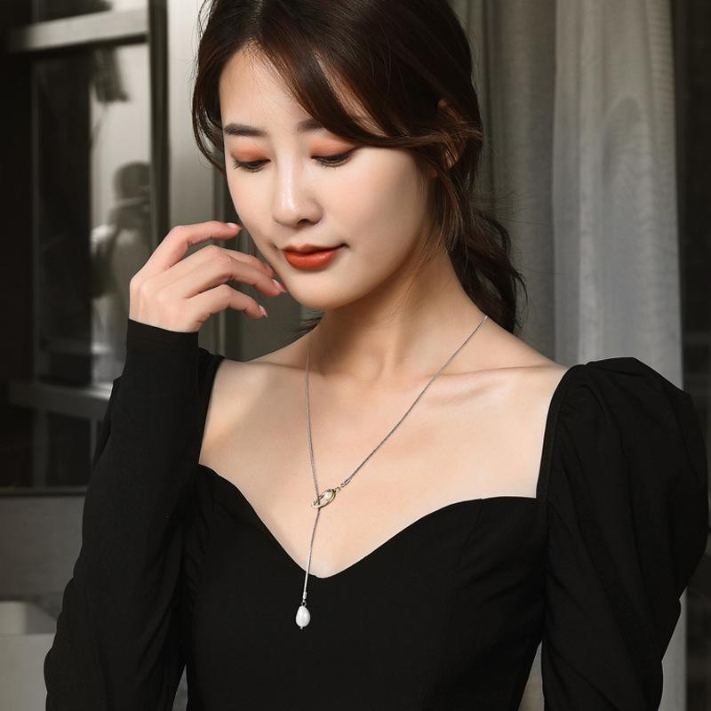 Tassel Pearl Necklace 2024 Sweater Chain Light Luxury Premium Pendant Women'S Jewelry Jewelry Accessories