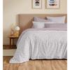 Complete Reversible Duvet Cover Set "Vanessa" 6 Pieces for 160 X 200 Bed Diana Blush