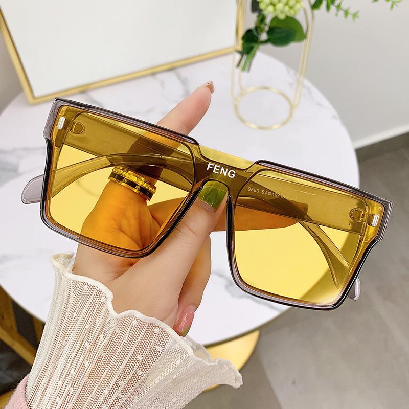Fashion Oversized Square Sunglasses Women Lens Eyewear Retro Punk Sun Glasses Brand Designereyewear Shades Uv400