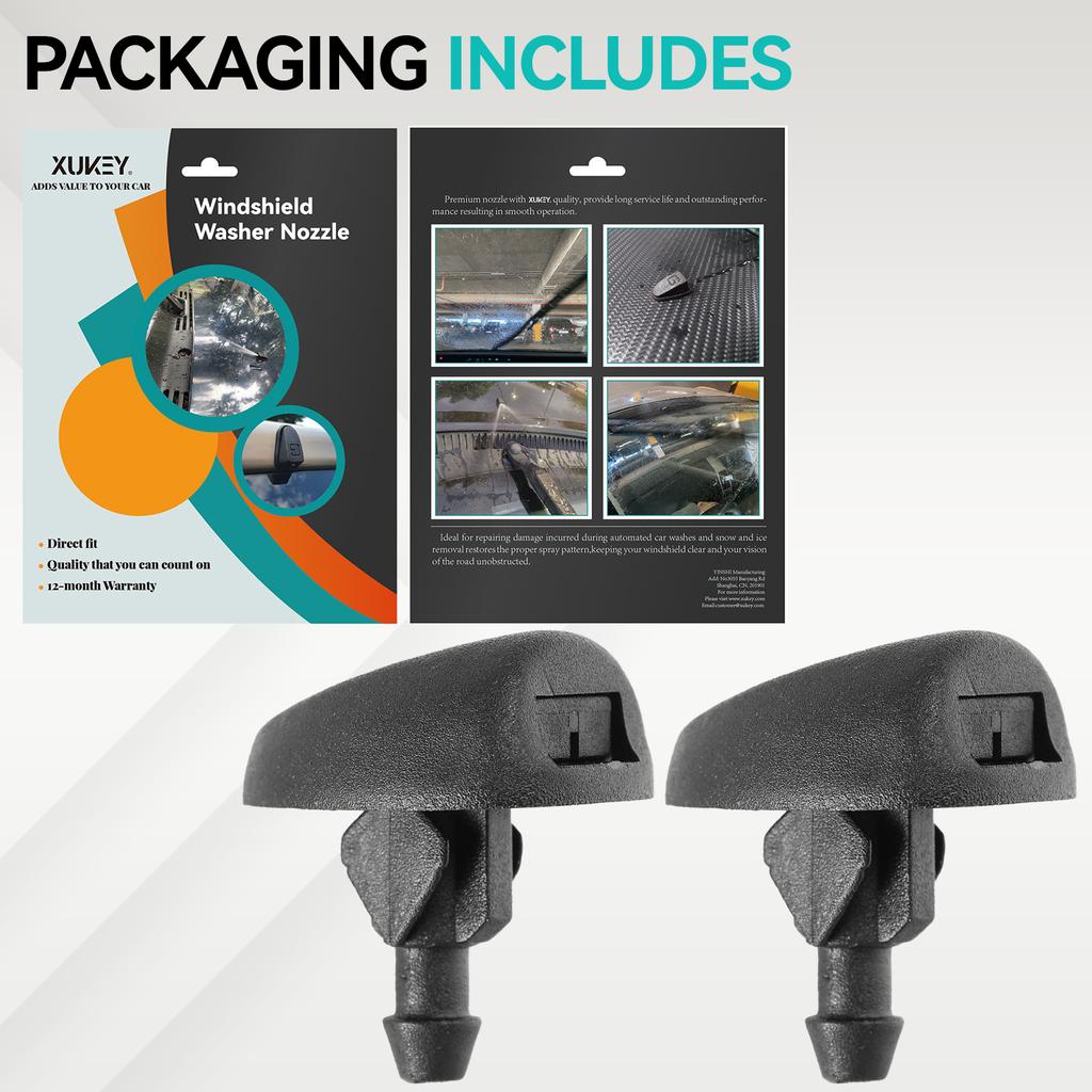 1 Pair 6438V8 Front Windshield Wiper Washer Jet Nozzle For Citroen C1 C2 C3 C4 SAXO XSARA DISPATCH SPACE TOUR Fiat 106 107 205
