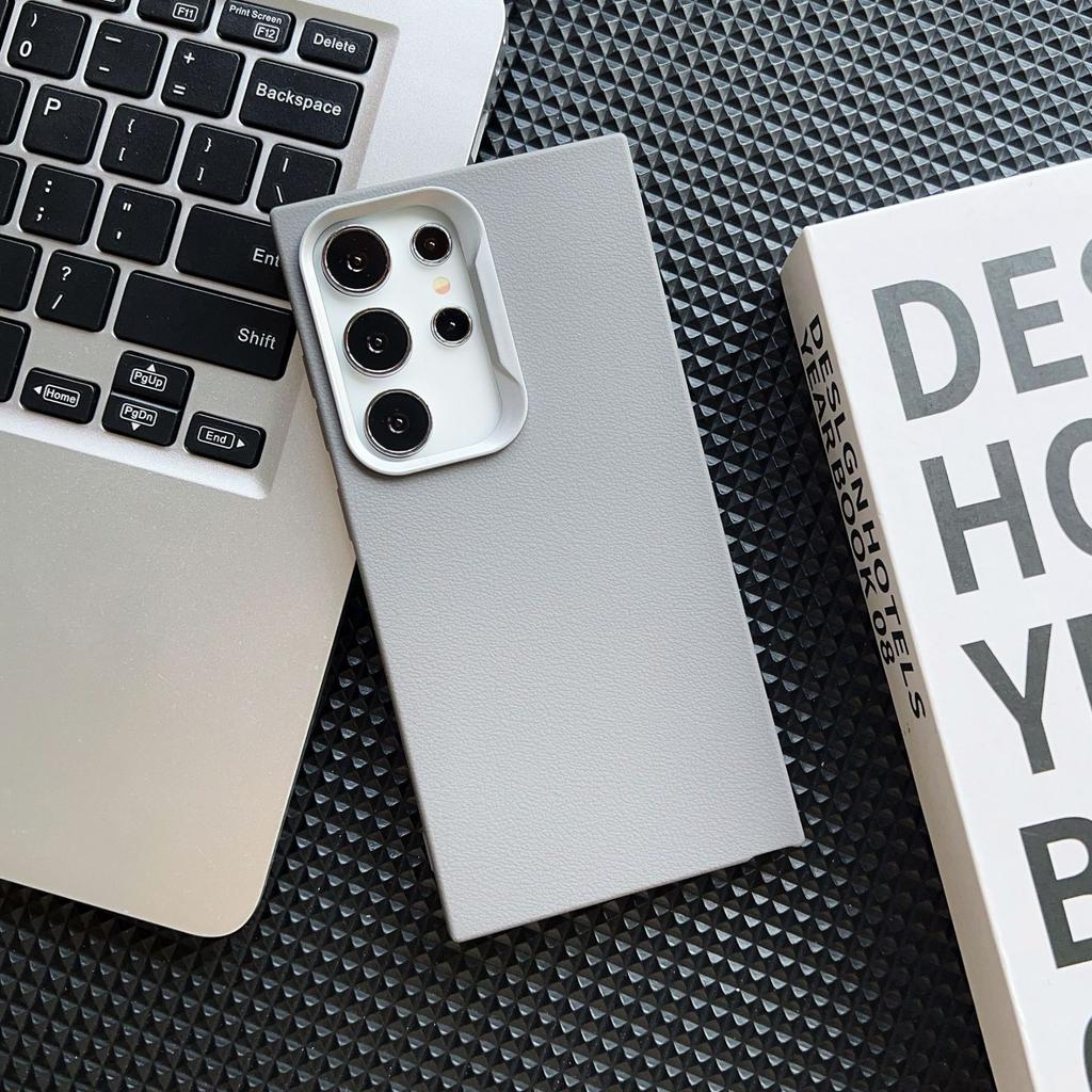 The Samsung S25U Phone Case Features A Simple and Plain Leather Texture, and The S24FE Protective Case, S23A16A55, Exudes A Soft and High-end Feel