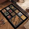 Vintage Patchwork Carpet Mat Rug Botanical Animal Pattern Design Home Decoration Floor Mat Floor Mat Welcome Mat Home Mat