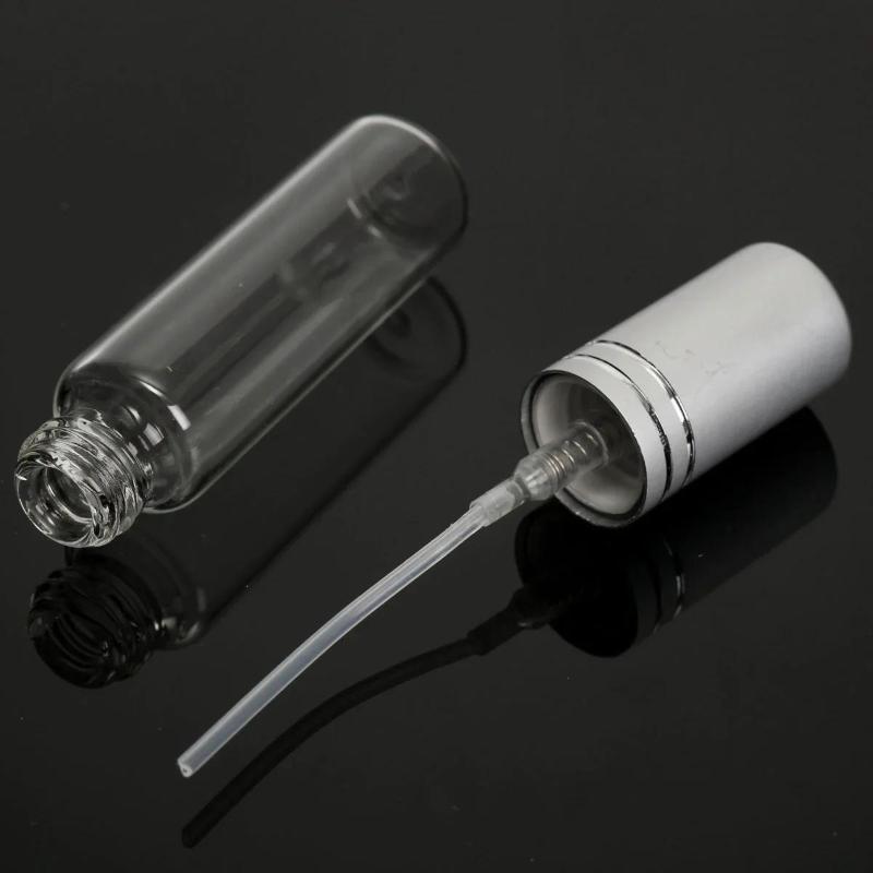 1/5/10Pcs 10ML Clear Spray Bottle Small Empty Glass Atomizer Perfume Bottles Mini Liquid Tonic Oil Cosmetic Container