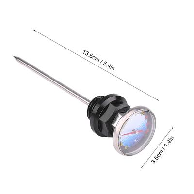 Aluminum Alloy Motorcycle Oil Dipstick Temperature for 125  Moto  Motorbike Black