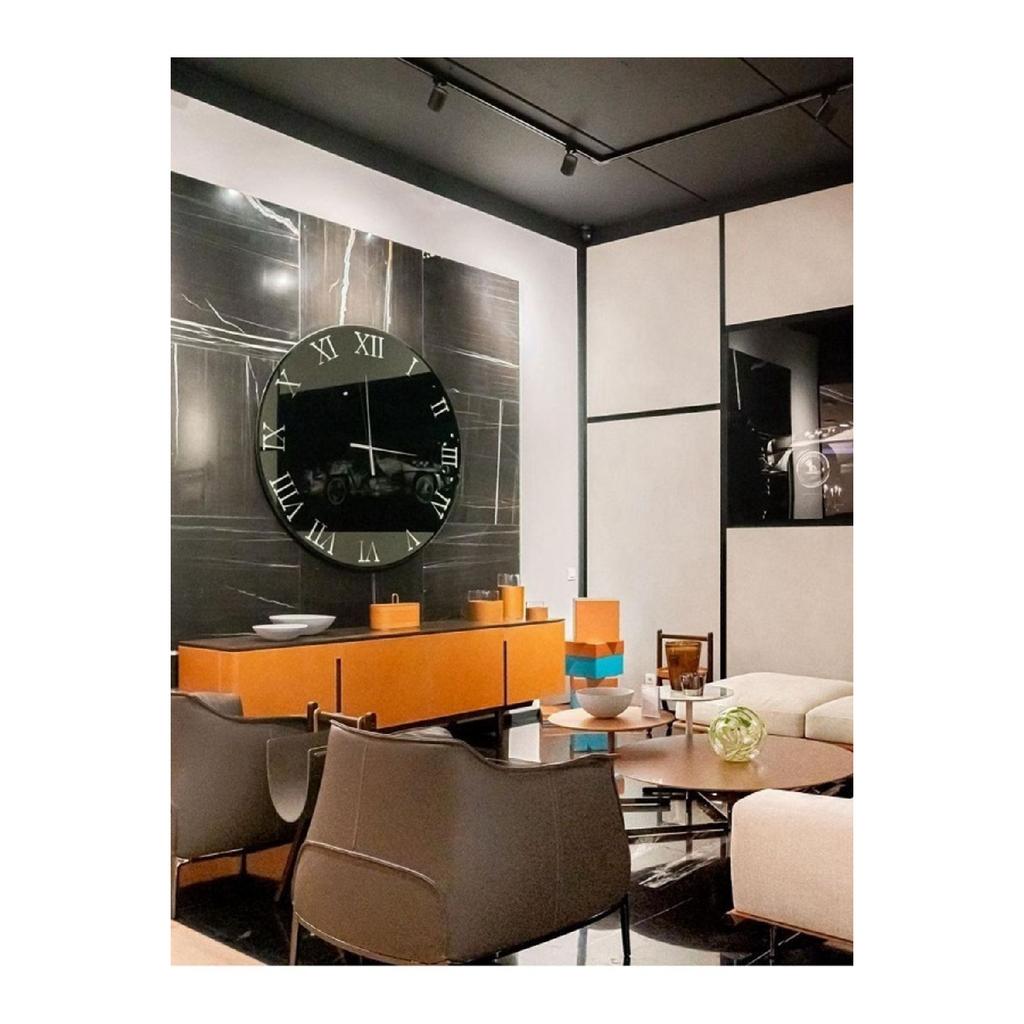 Real Mirror Wall Clock 40cm