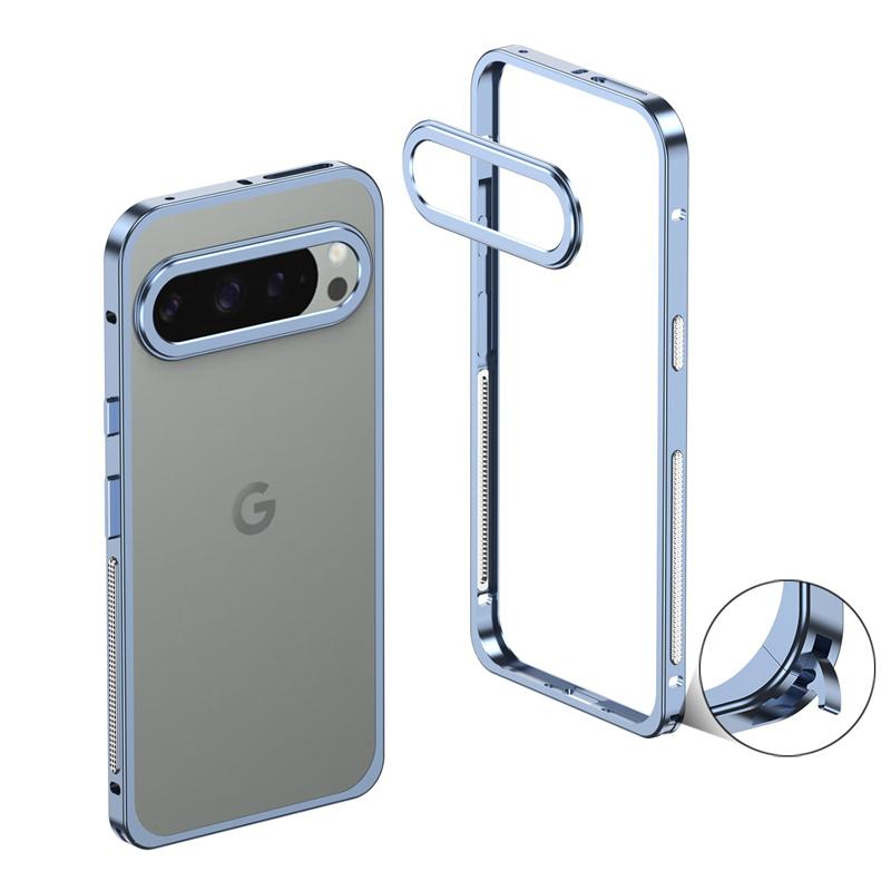 Cooling Medium Frame Phone Case for Google Pixel 9 Pro XL Case Aluminium Alloy Metal Border for Google Pixel9 ProXL 5G Cover