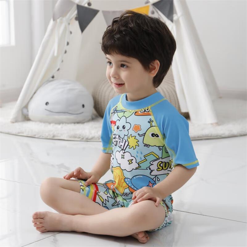 Children's Quick-Dry One-Piece Surfing Swimsuit