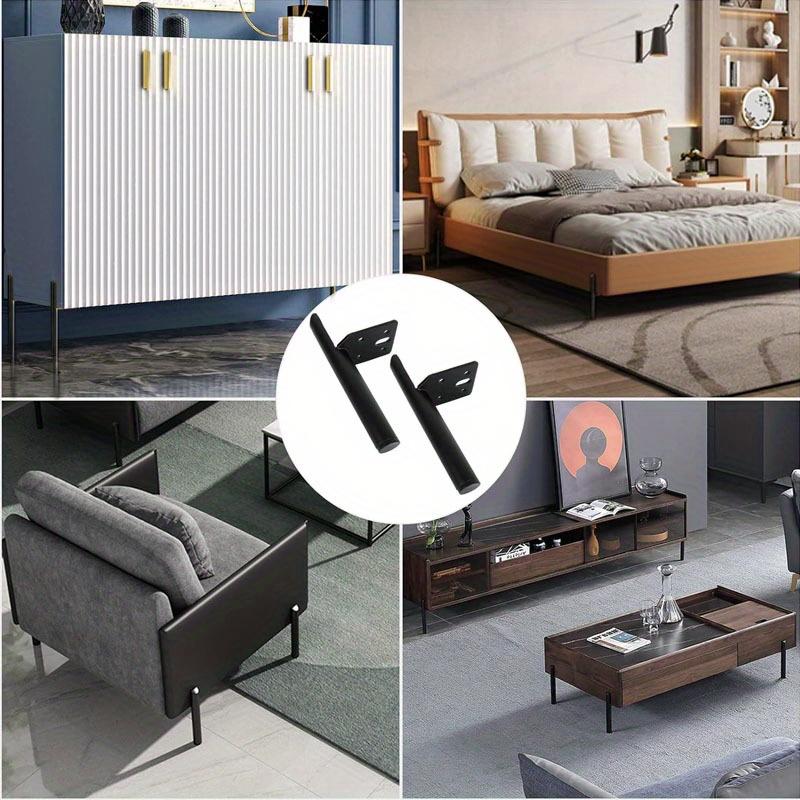 4pcs Furniture Legs Coffee Table Feet Metal Furniture Leg for Sofa Cabinet Side Mounted Style Furniture DIY Replacement Feet