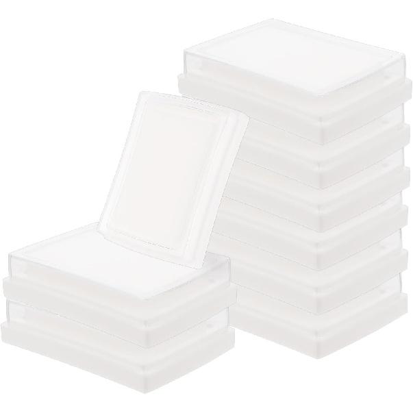 Набор Tofficu из 10 пустых чернильных подушечек, пустая чернильная подушечка, без чернил, подушечка для DIY-штамповки, без чернил, для отпечатков пальцев, для заправки чернилами, DIY-рисование