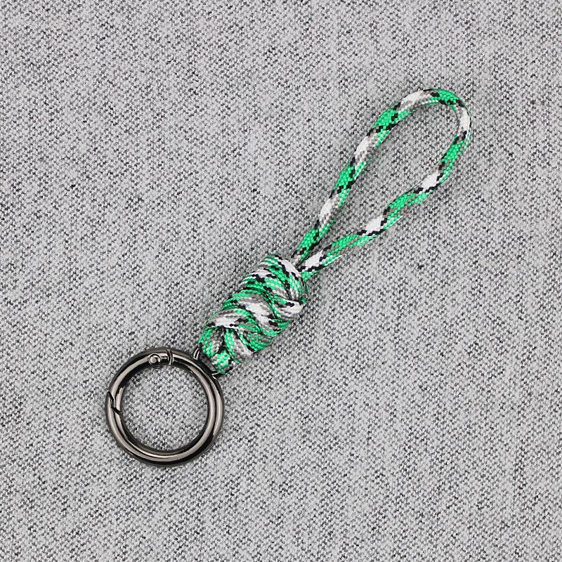 Color Combination Knot Mobile Lanyard Creative Short Braided Lanyard Mobile Phone Case Key Ring Can Be Detachable Anti-loss Rope