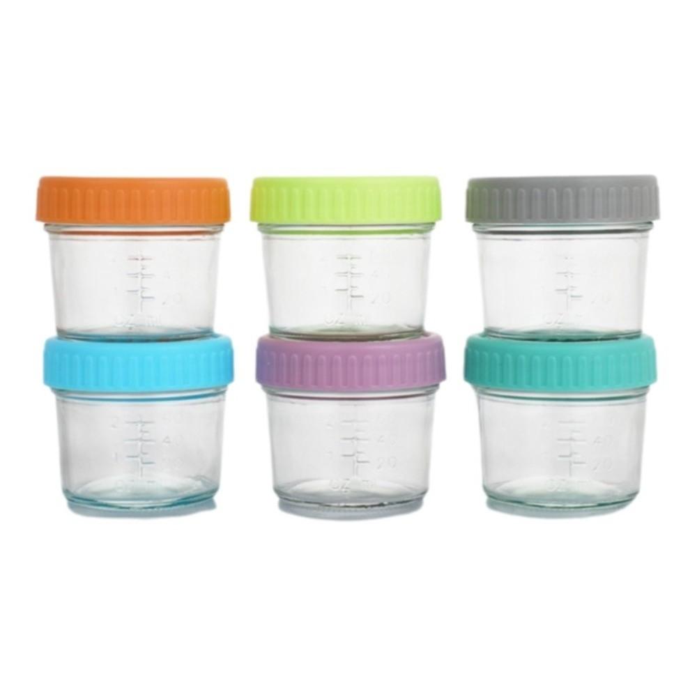 

6pcs Leak-Proof Mason Jar with Lids Children s Food Bottle Sealed Glass Bottle Dishwasher Safe