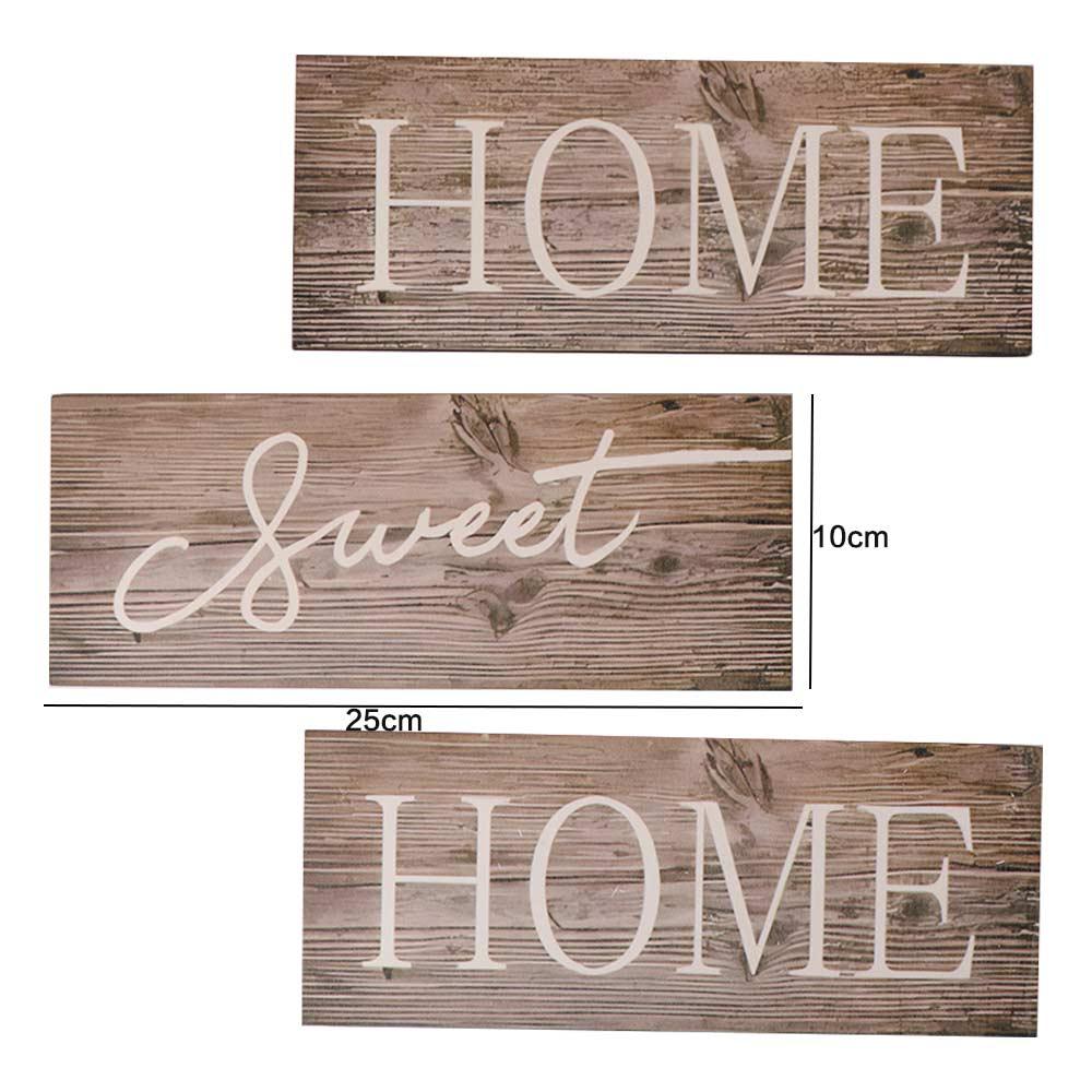 The Feeling of Returning Home Letters Sign Rustic Style English Letter Hanging Board  Wedding