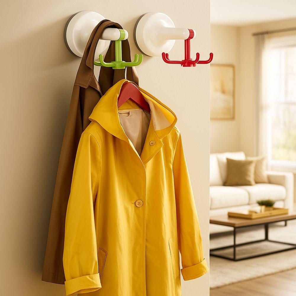 360° Rotating Rotating Hook Space Saving Wall Mounted Storage Hook  Cookware Storage