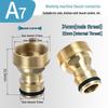 Washing Machine Snap-On Faucet Adapter for Sink and Shower