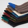 New Spring/Summer Women'S Mid Length Socks Vintage Thin Silk Socks Vertical Stripe Mid Leg Socks Sun Protection Long Stockings