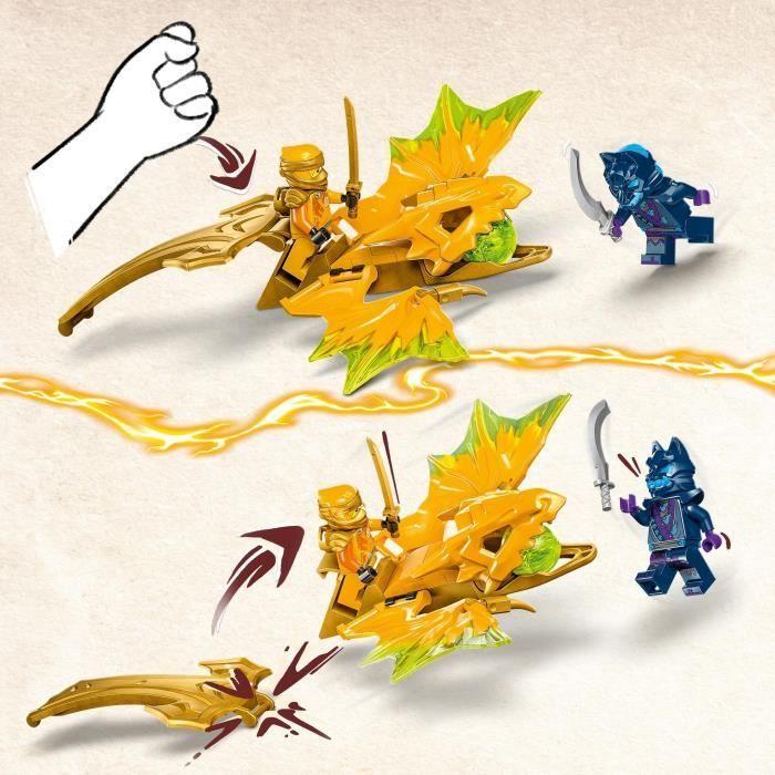 LEGO® 71803 NINJAGO L’Attaque du Dragon Rebelle d’Arin, Jouet Ninja de Dragon et Figurines incluant Arin avec Mini-Katana