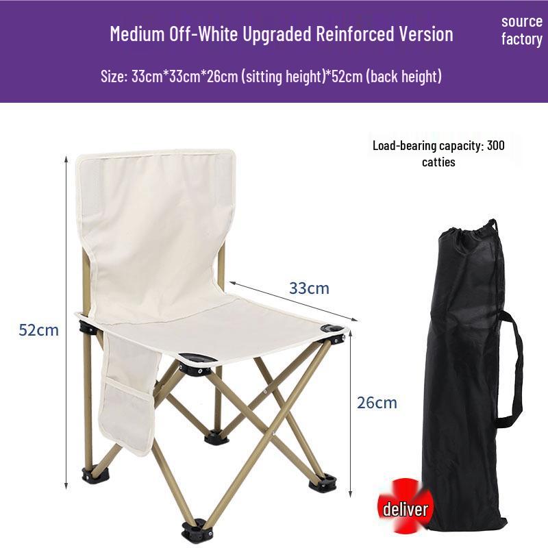 Portable Outdoor Metal Folding Moon Chair for Camping & Picnics