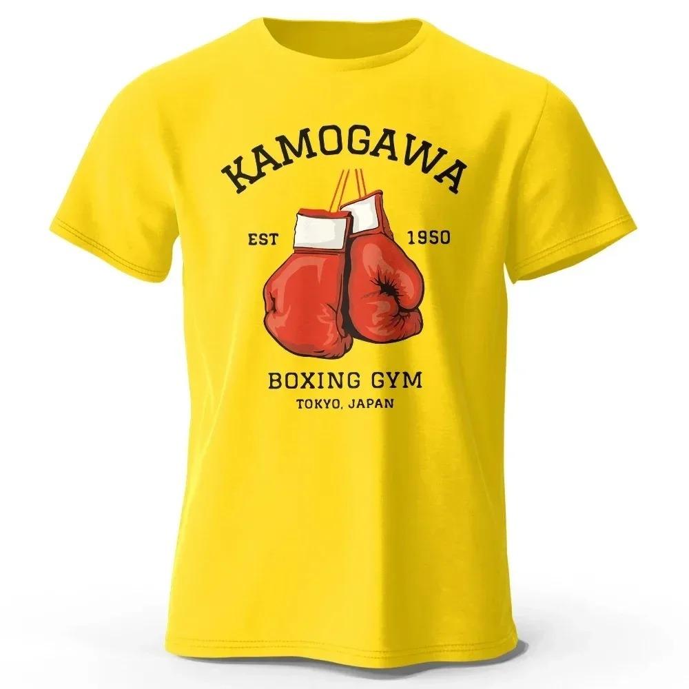 2026 Streetwear Men Hajime No Ippo Printed Cotton Vintage GYM Men's T-Shirt for Men Women Tops Funny Manga Kamagowa Boxing Gym Y2K