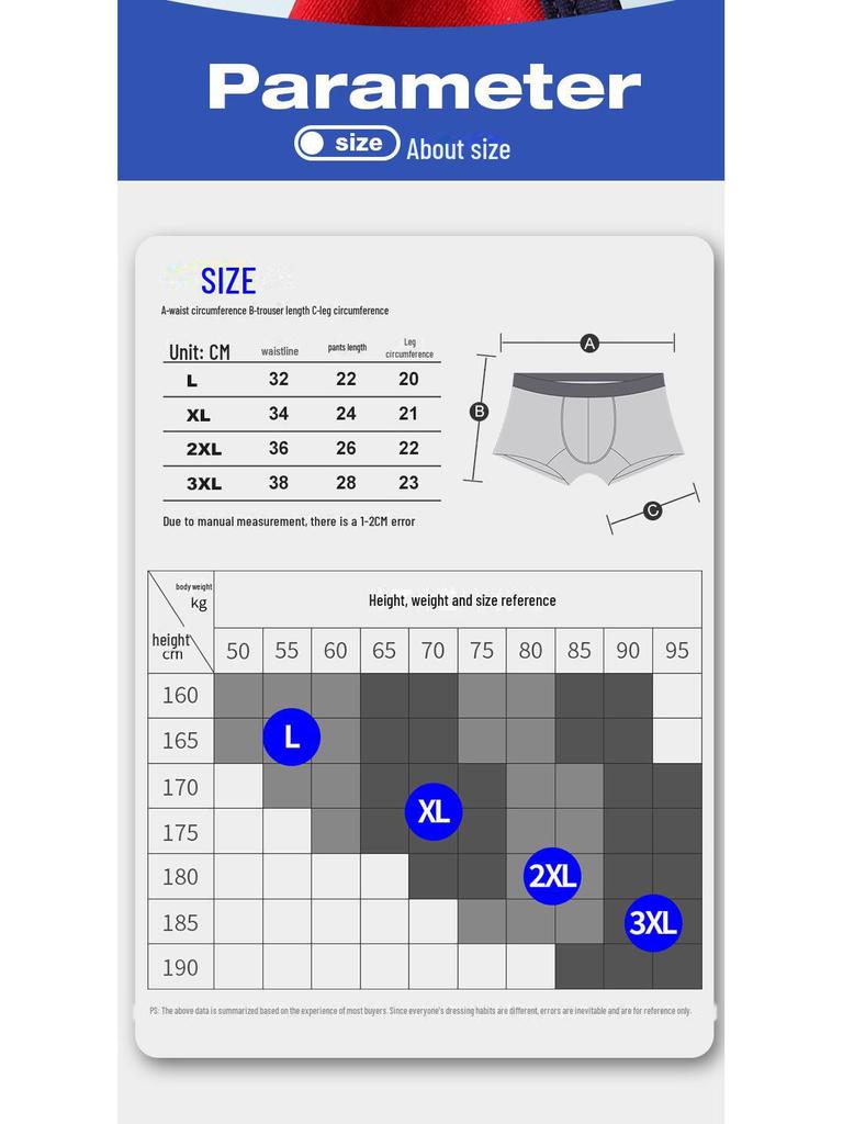 Men's Pure Cotton Boxer Briefs - Trendy, Comfortable, Breathable, Lightweight Summer Shorts