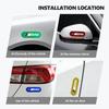 2pcs Car Night Reflective Strip Warning Stickers Road Safety Tips For BMW 1 3 5 7 Series M F01 F20 F10 F13 E52 E53 E60 E93 RI3