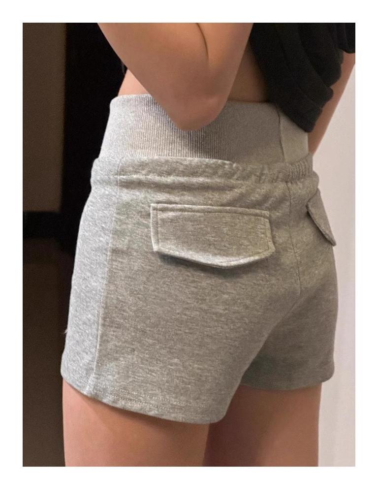 Women's Summer 2025 Slim Fit Drawstring Sporty Shorts