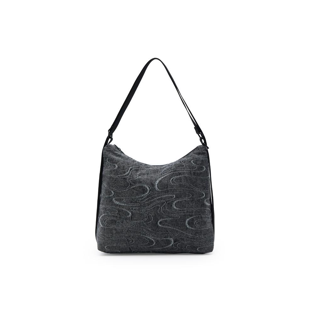 New Champion Fabric Shoulder Bag Double Shoulder Classic Minimalist Style Individual Regular Unisex Dark Gray/Ecru/Black U4DACPU09