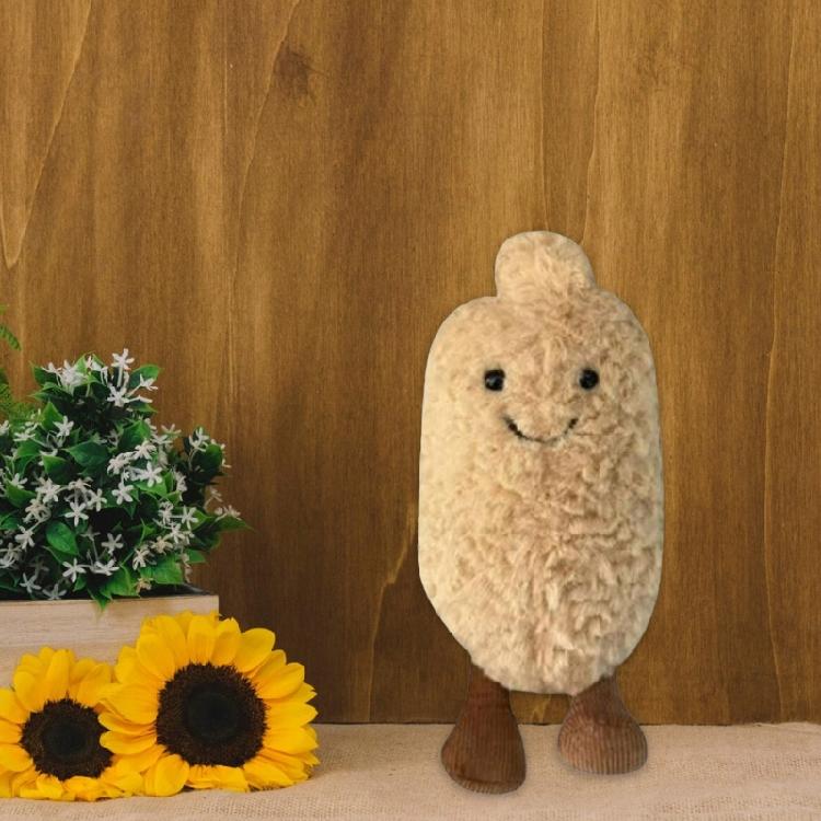 Erdnuss Plüschtier 5,9 Zoll Weich und Kuschelig Lächelt Erdnuss für jedes Alter