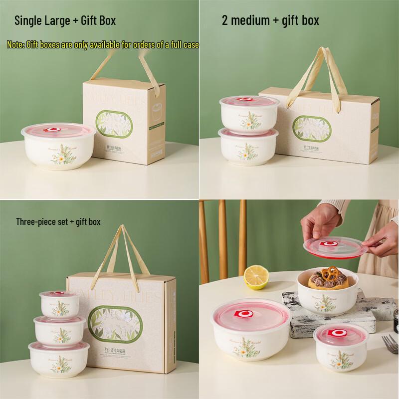 Bingyue Ceramic Food Storage Bowl Set