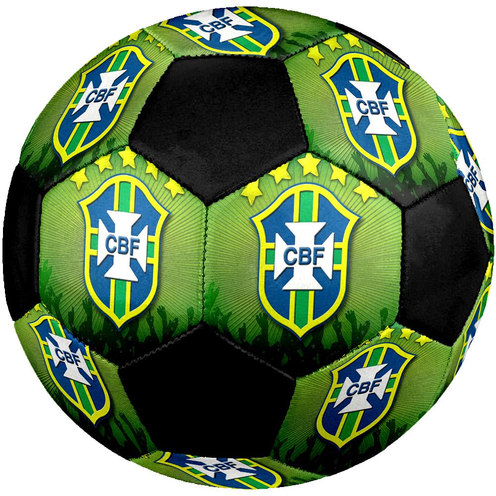 SIZE 5 Brazil National Football Team Soccer Ball Colorful All Ages Machine Stitched PVC Competition Ready Durable High-Bounce