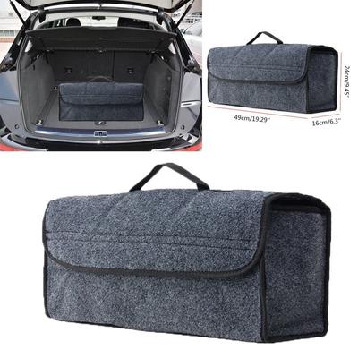 Kofferraum-Organizer, Aufbewahrungsbox aus weichem Filz, großes Anti-Rutsch-Fach, Kofferraum-Aufbewahrungs-Organizer, Werkzeugtasche, Auto-Aufbewahrungstasche