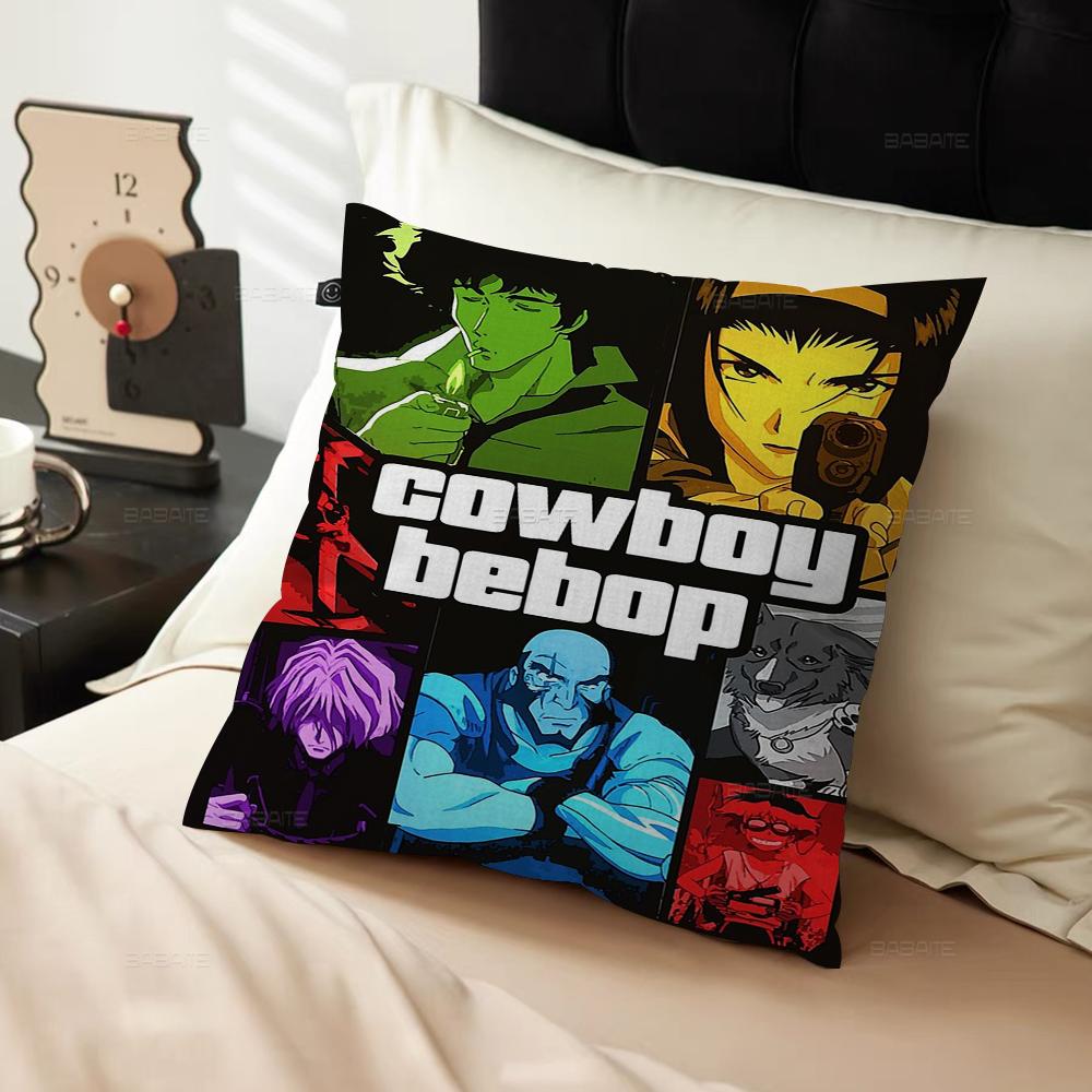 Povlaky na polštáře Cowboy Bebop Domácí ložní prádlo Dekorativní povlak na polštář Svatba Super měkký povlak na polštář