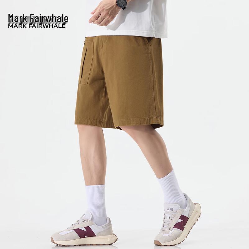 Mark Fairwhale Men's Loose Fit Cotton Casual Shorts