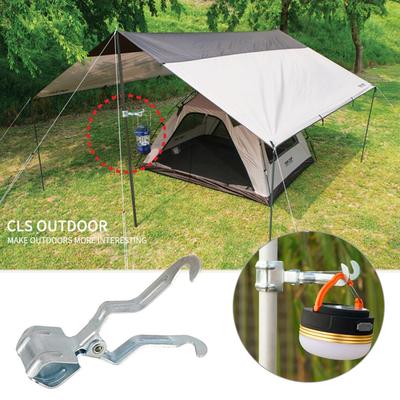 Outdoor Metal Iron Clip Multi-function Camping Tent Light Stand Hanging Hook Clamp Accessories