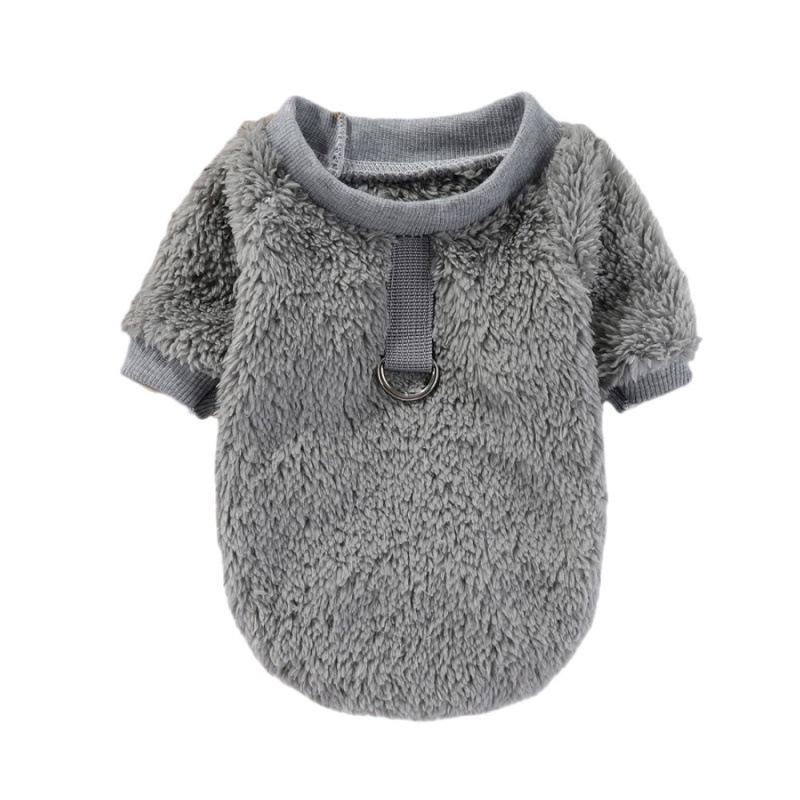 Thick Fleece Two-Legged Pet Clothes for Autumn/Winter - Leashable, Hoodless