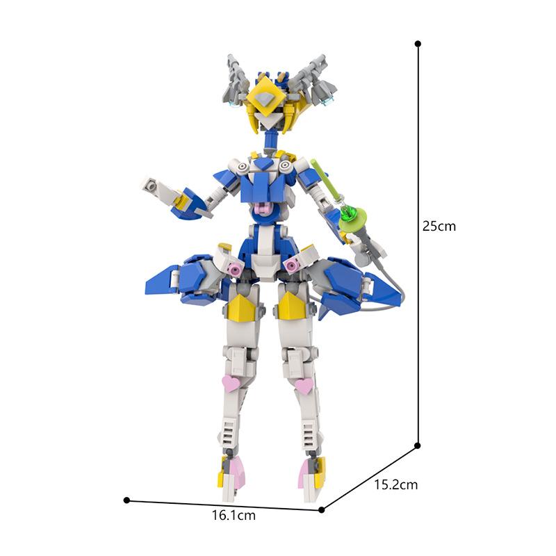 Creative Female Gynoids Robot Mech Girls Figures Model Building Blocks Toys For Toy Kids Easter Birthday Gifts Assemble Bricks