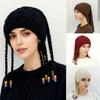 Skin-friendly Handmade Crochet Beanie Hat Retro Women Men Hand Braid Hat  Winter