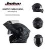 Jiekai Men's DOT Standard Flip-up Electric Motorcycle Helmet with Double Visor, All-Season Safety Gear