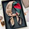 2026 Neues Florales Muster Satin Seiden Schal 70cm Kleines Quadratisches Halstuch Damen Vielseitiges Dekoratives Bandana